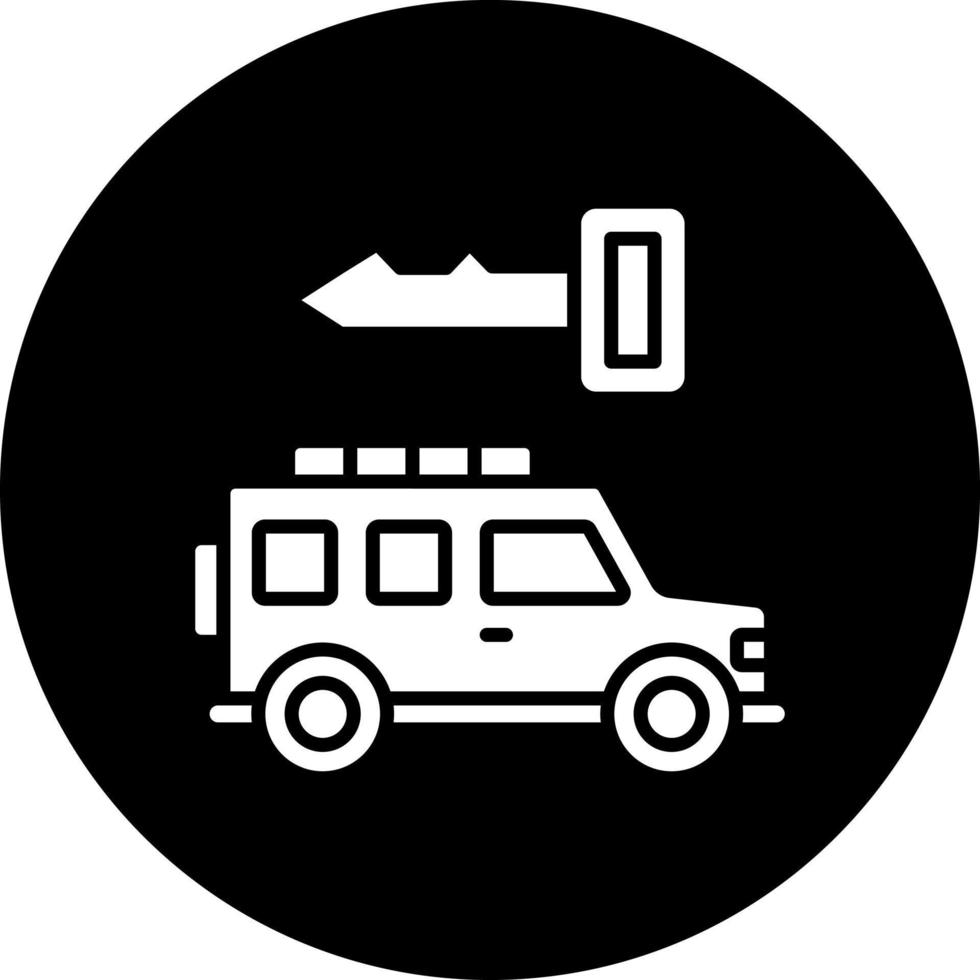 Car Rental Vector Icon Style