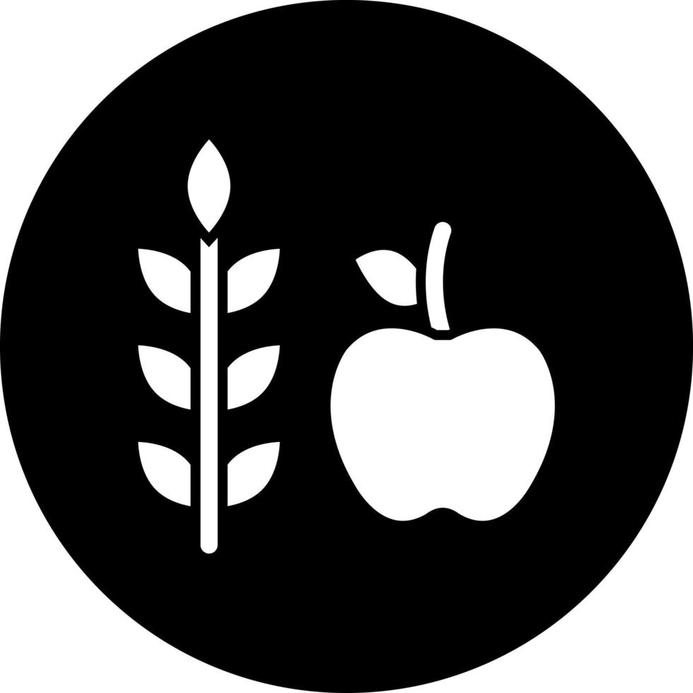 High Fiber Food Vector Icon Style