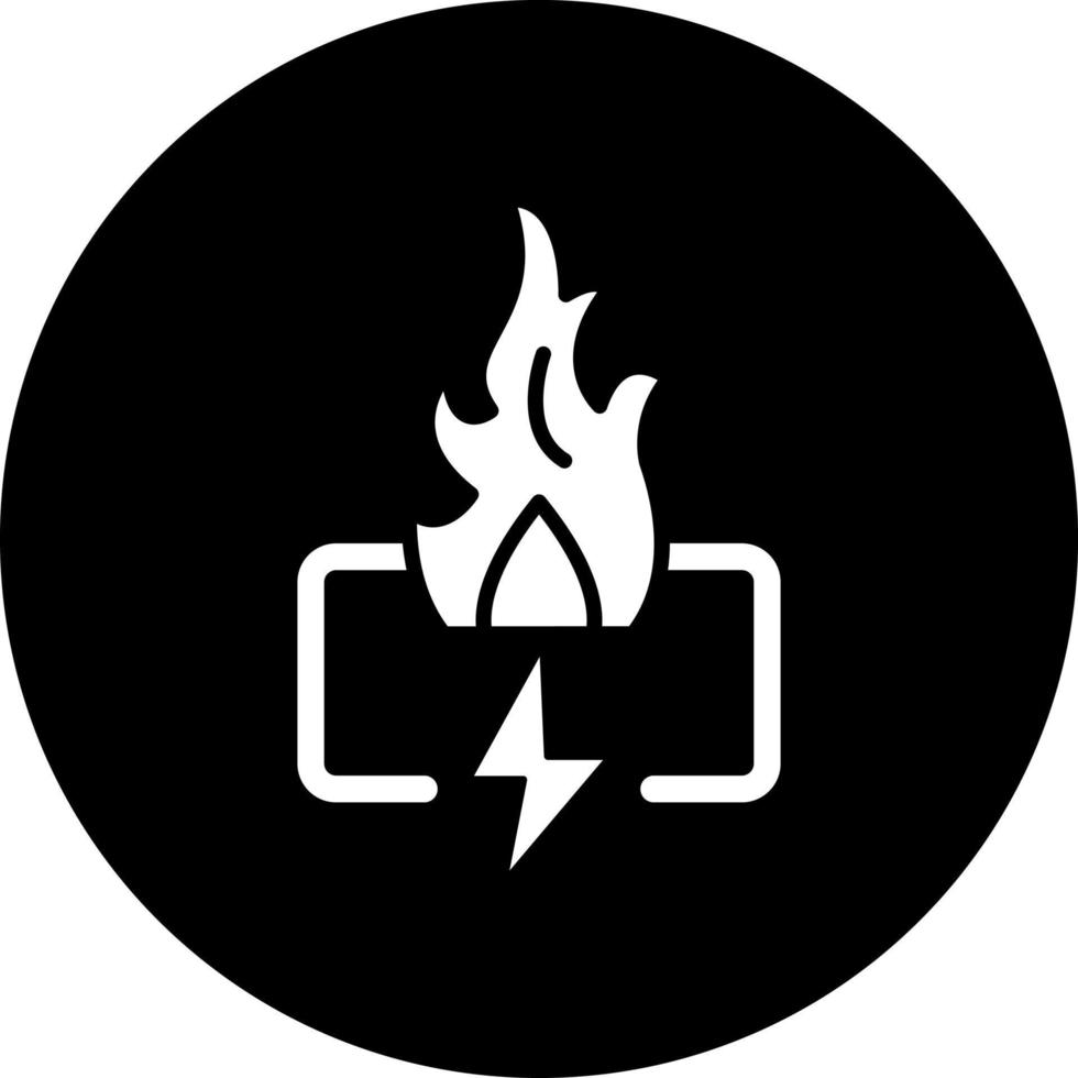 fuego energía vector icono estilo