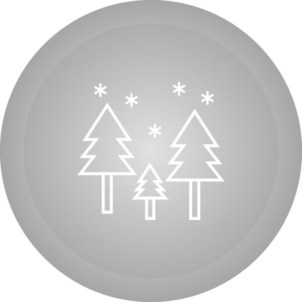 Snowing in trees Vector Icon