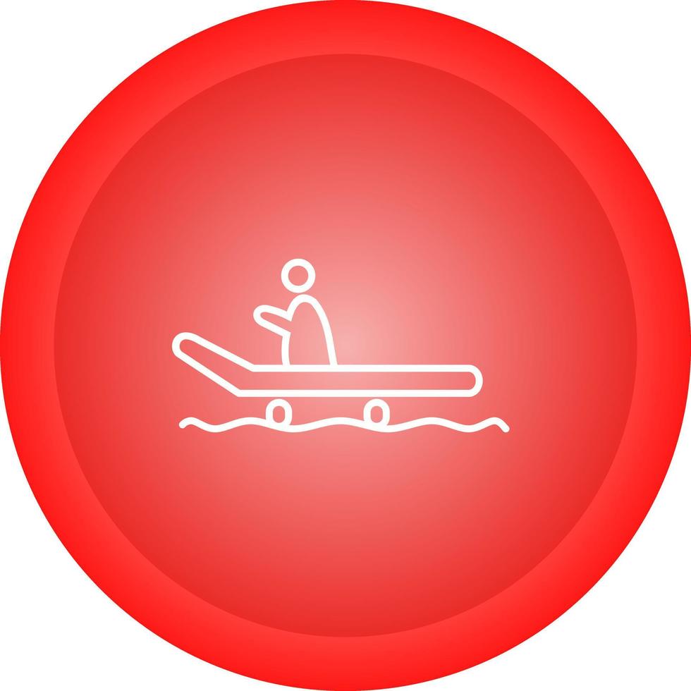 Riding Sled Vector Icon