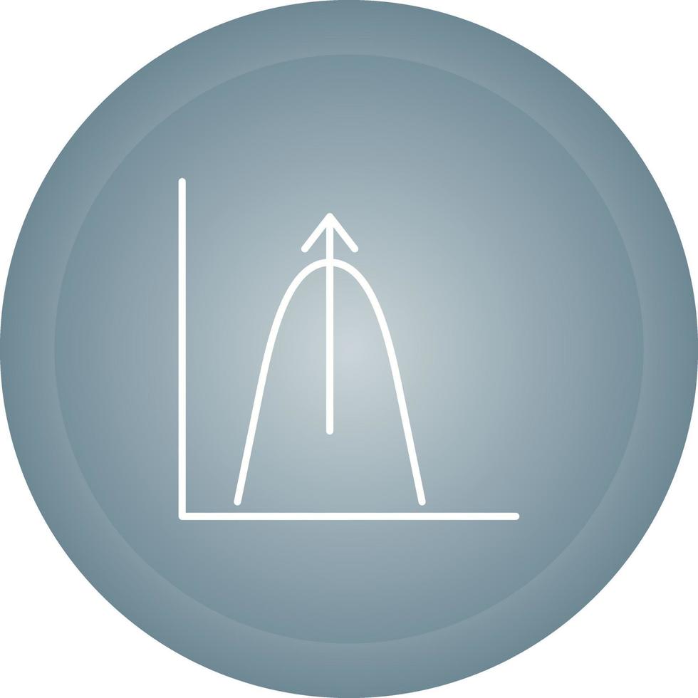 Bell Shaped Graph Vector Icon