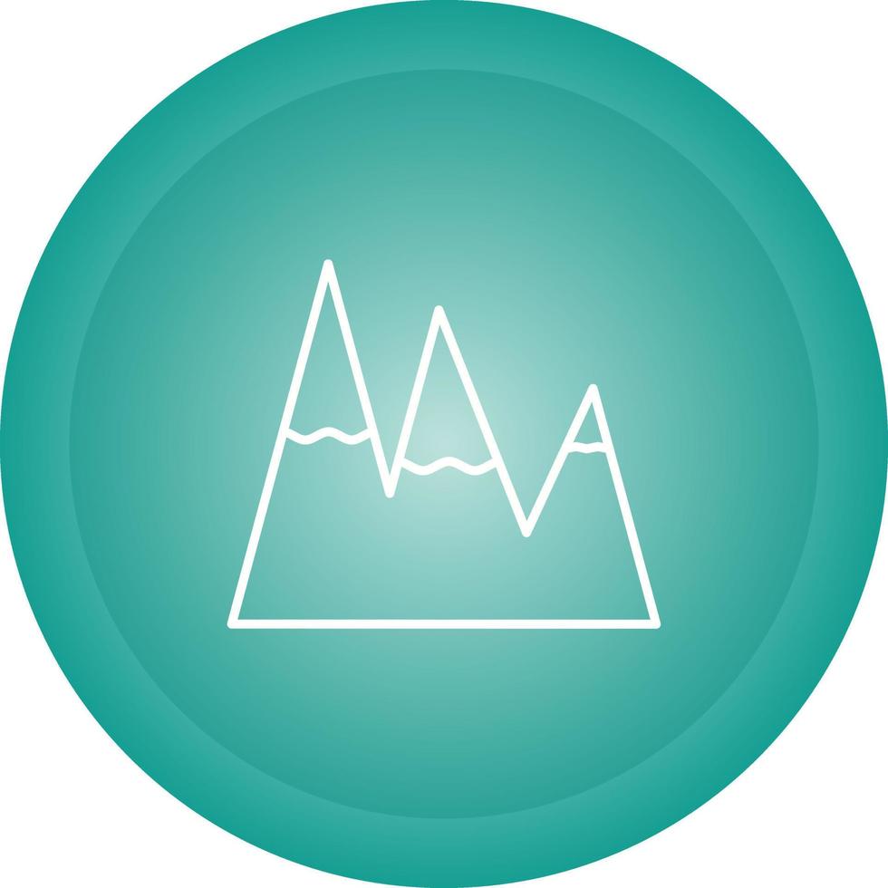 Ice Top Mountain Vector Icon