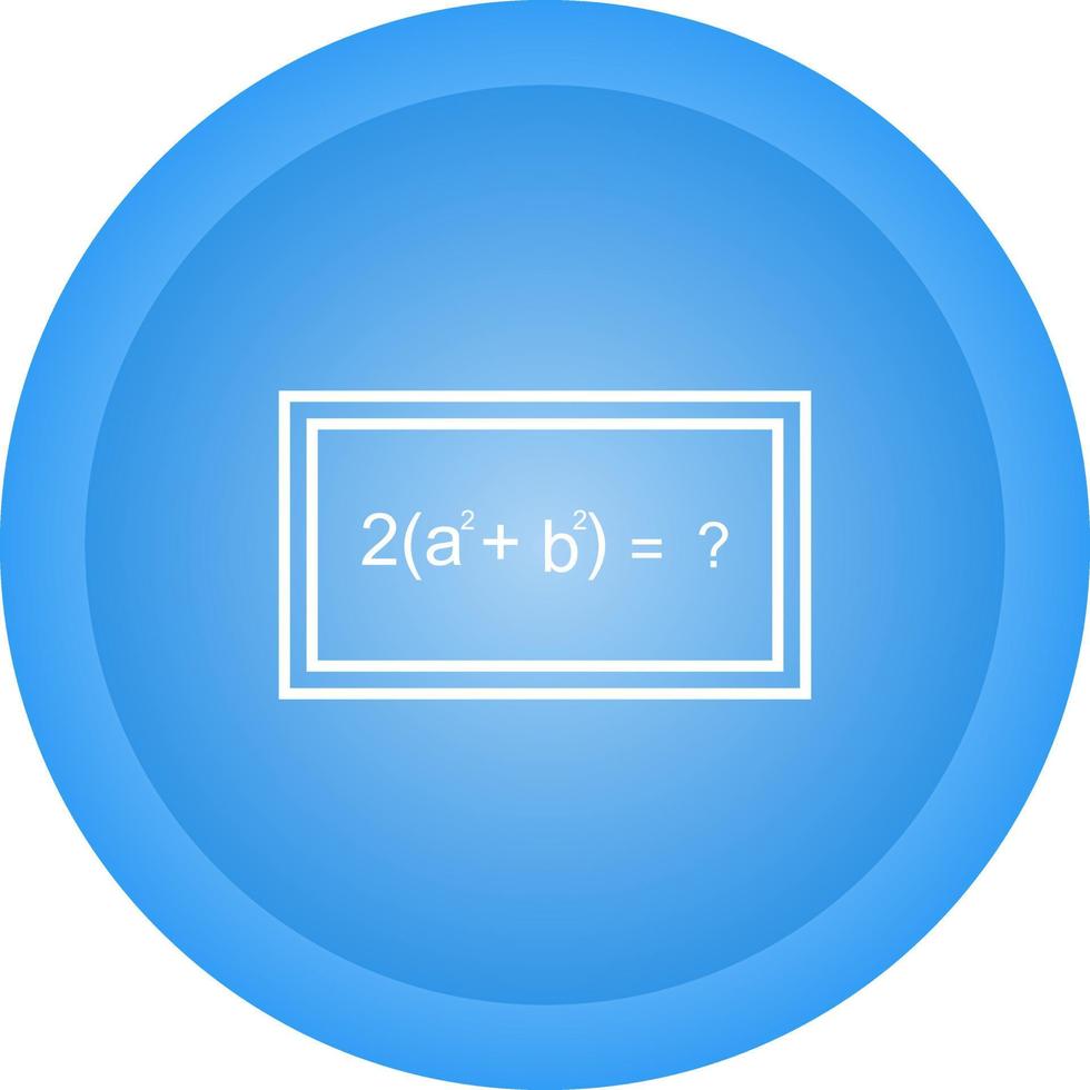 Solving Formula Vector Icon