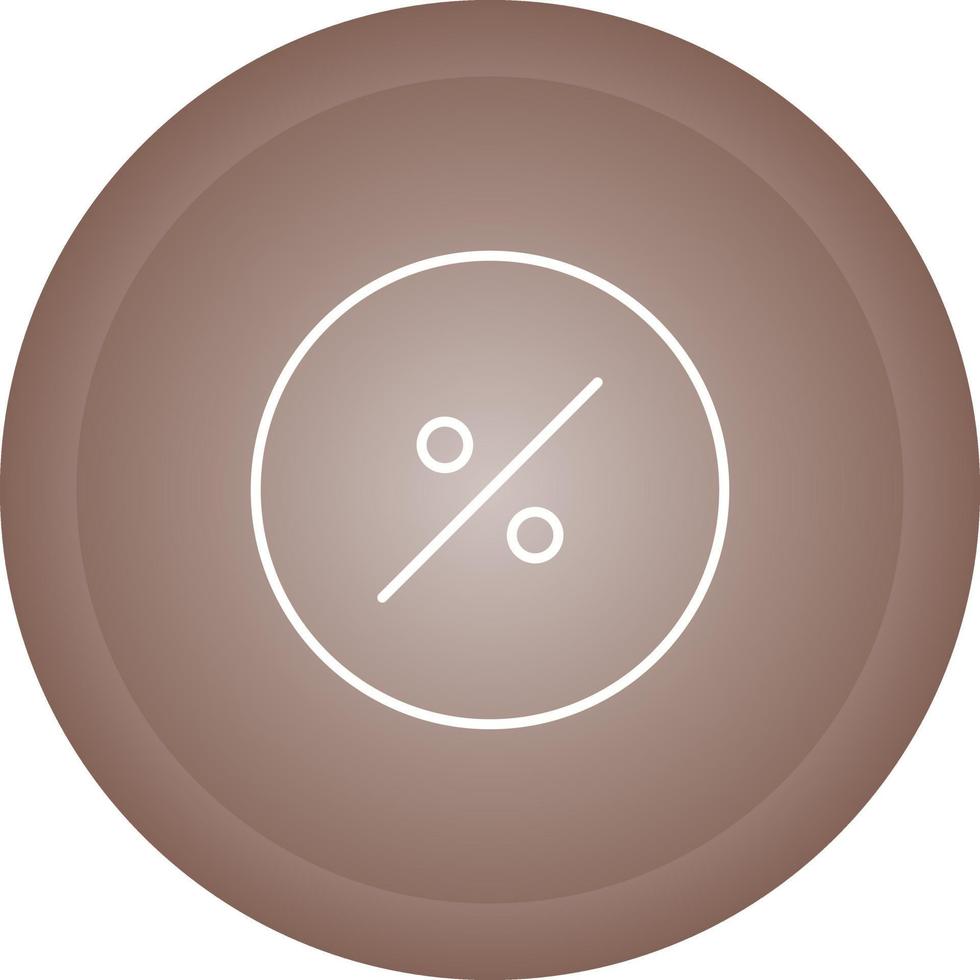 Percentage Symbol Vector Icon