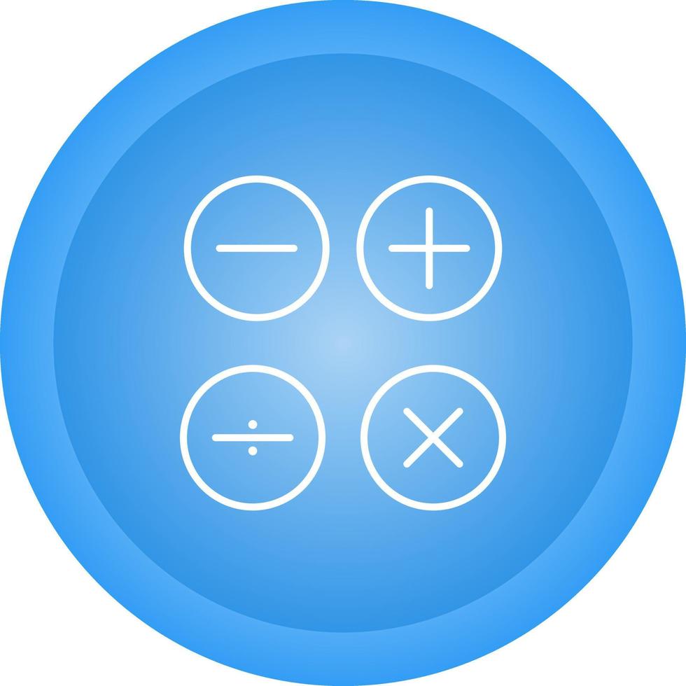Math Symbols Vector Icon