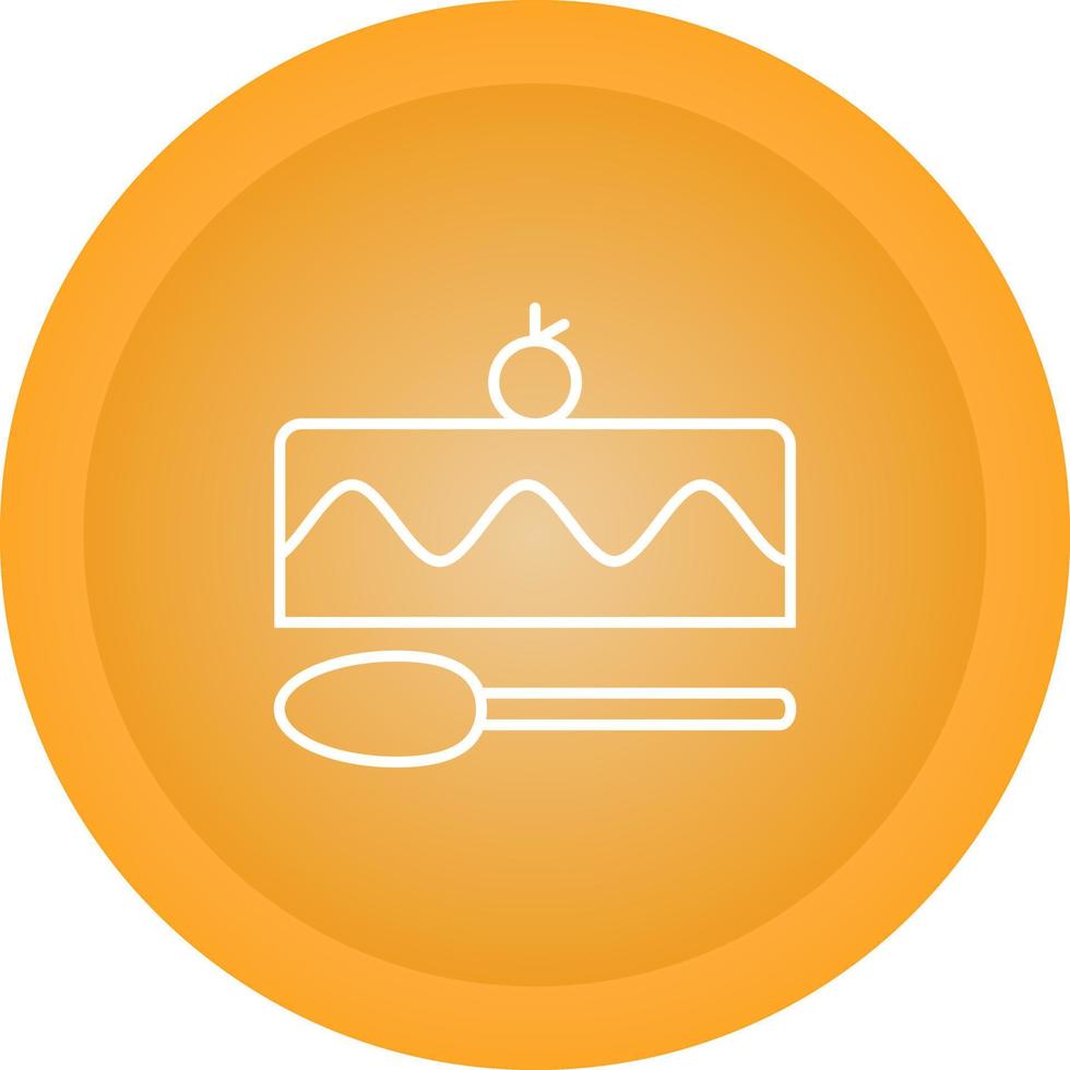 Chocolate cake piece Vector Icon