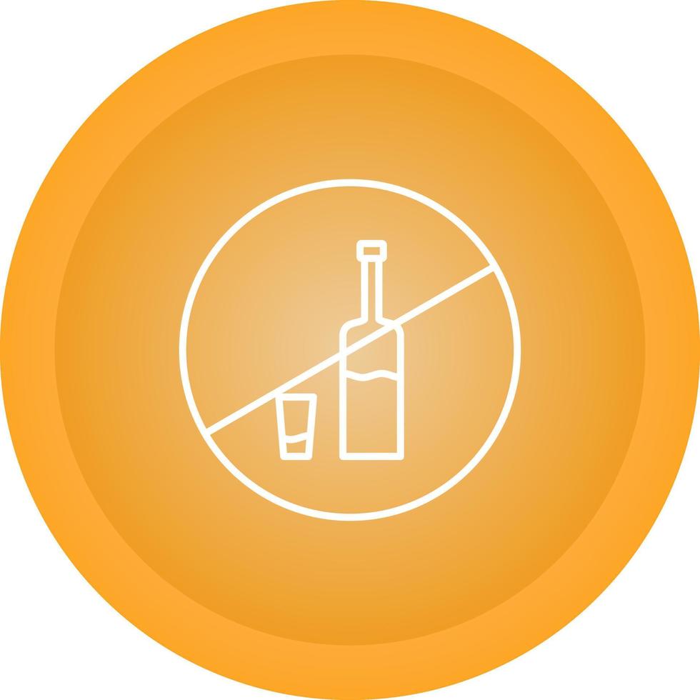 No Drinks Vector Icon