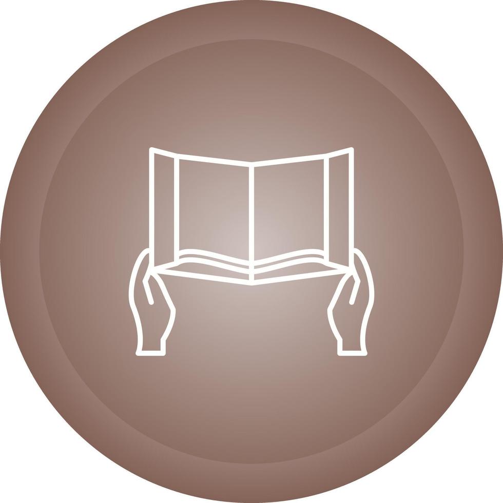 Reading Holy Book Vector Icon
