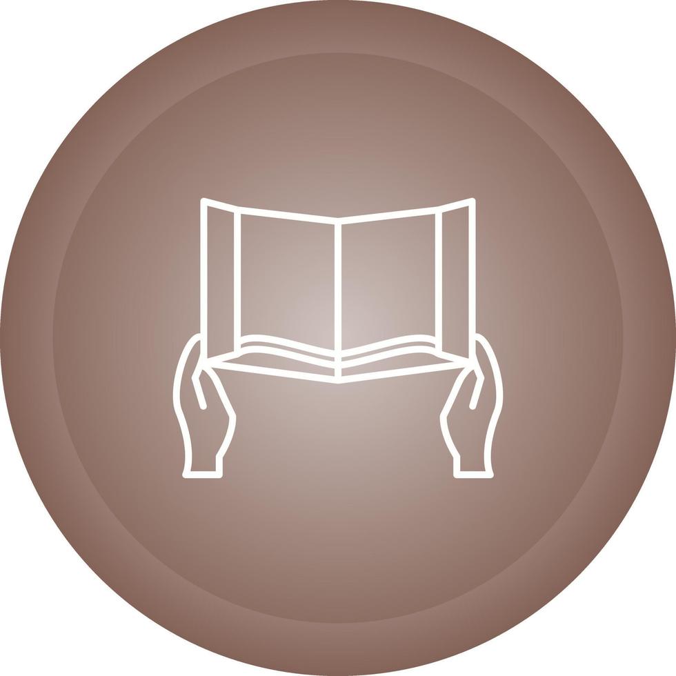 leyendo el icono de vector de libro sagrado