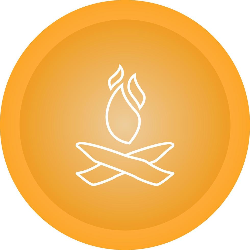 Camp Fire Vector Icon