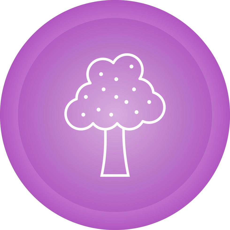 icono de vector de árbol frutal