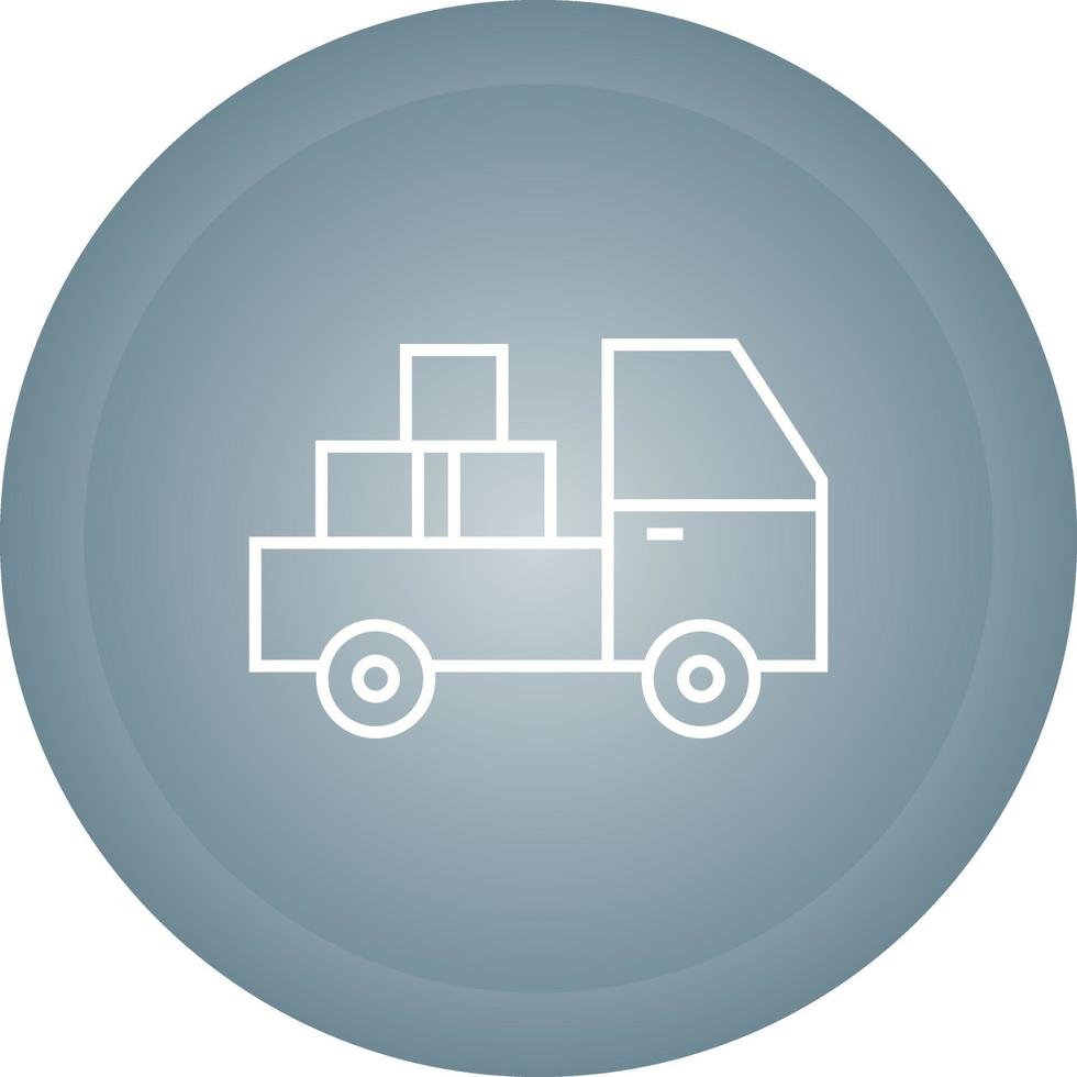 icono de vector de camioneta