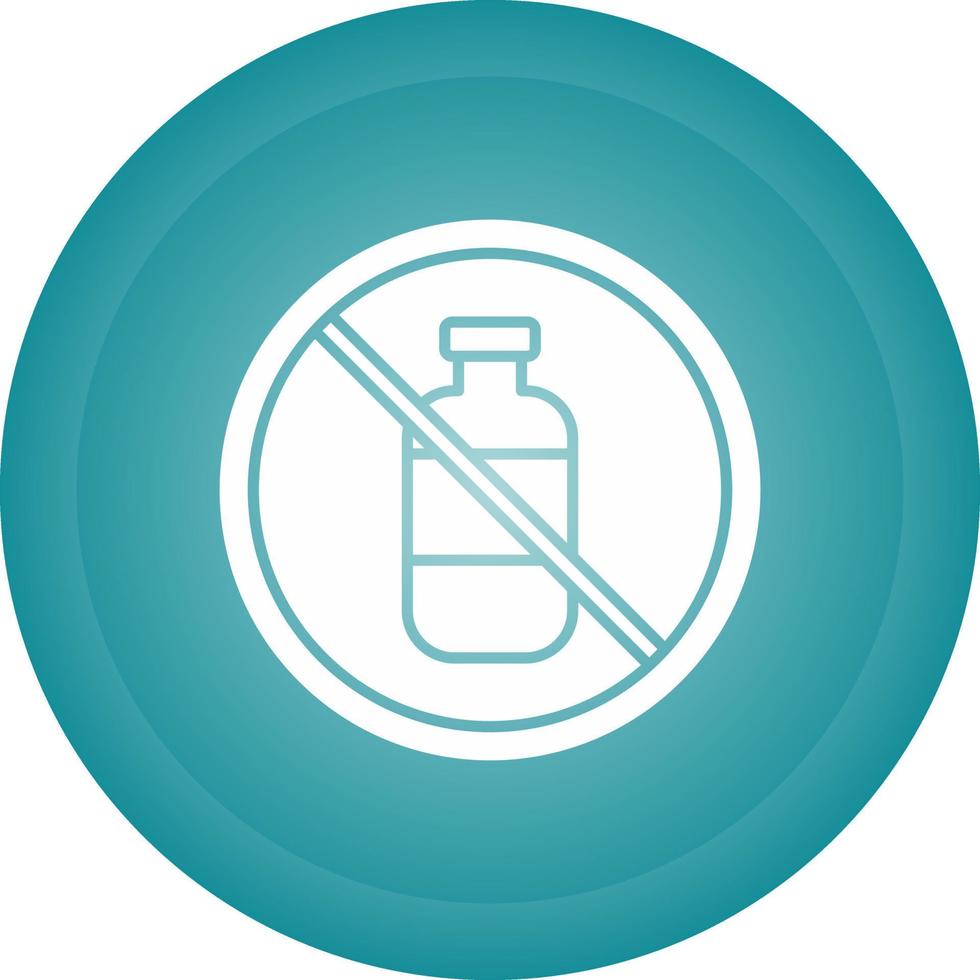 No Liquids Vector Icon