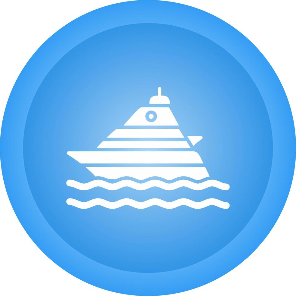 Yacht Vector Icon