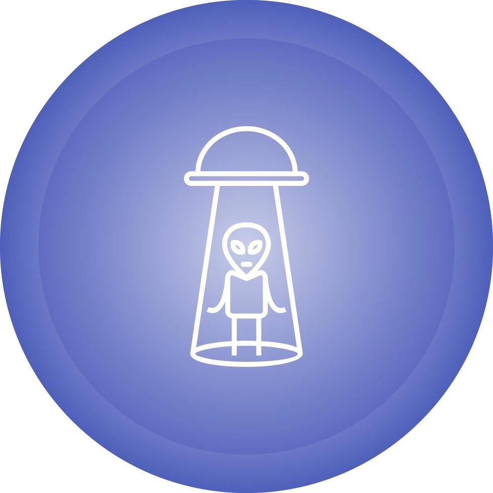 icono de vector de abducción extraterrestre