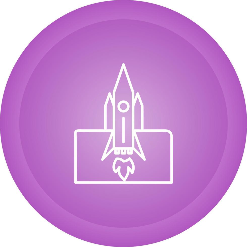 Rocket Launched Vector Icon