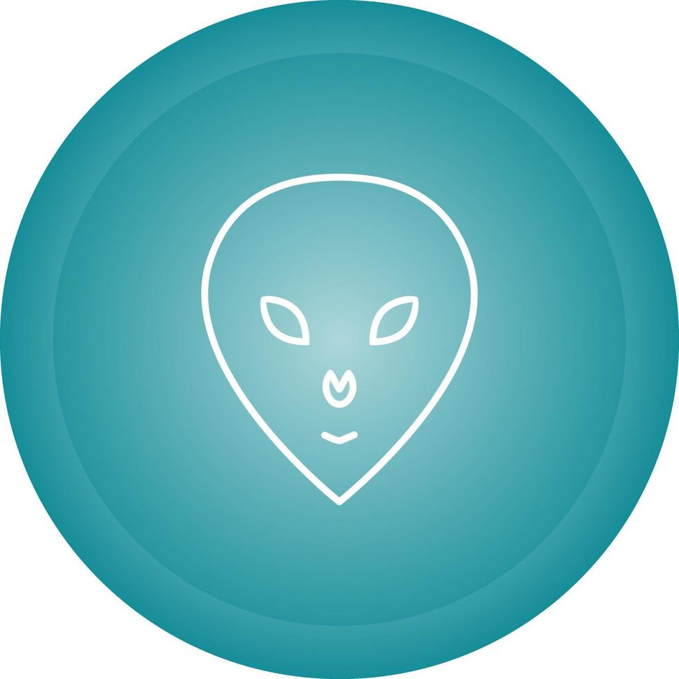 Alien Face Vector Icon