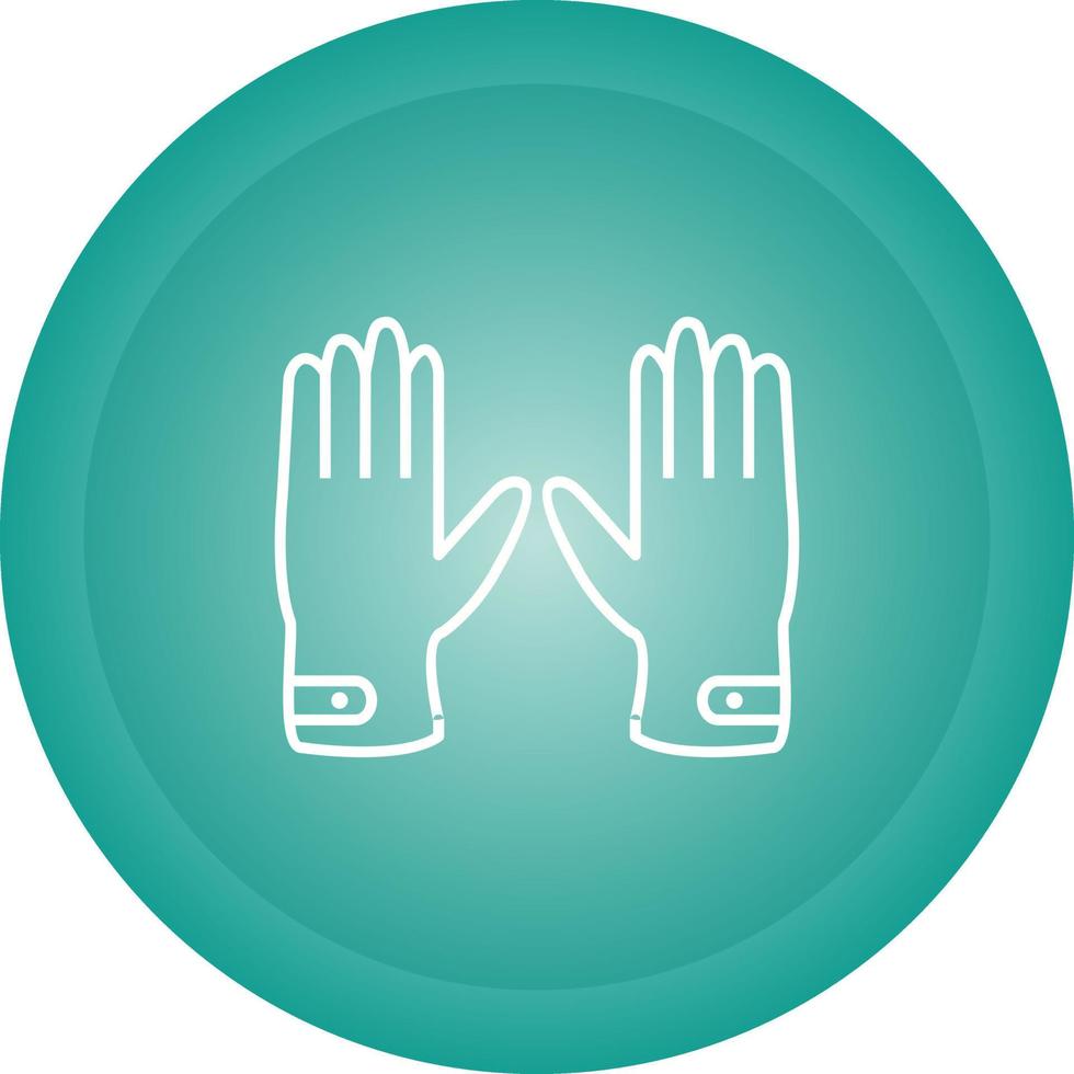 Leather Gloves Vector Icon