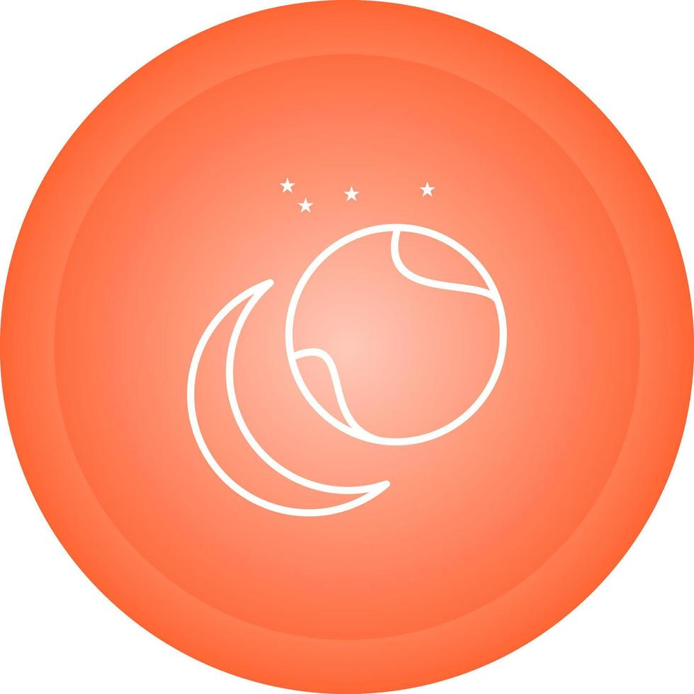 Star Orbitting Earth Vector Icon