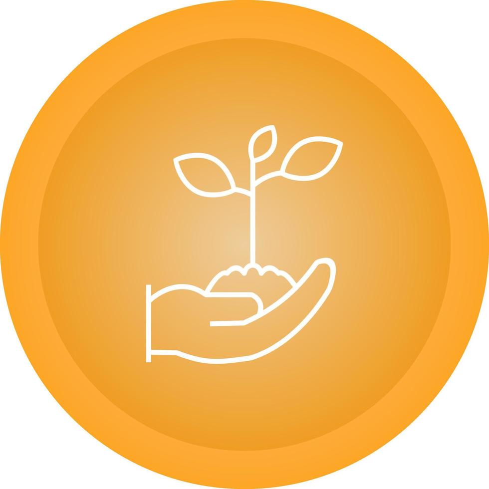 Holding Plants Vector Icon