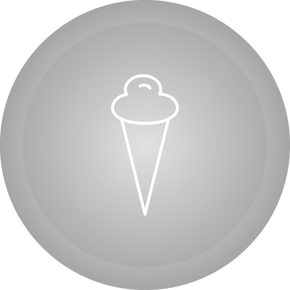 icono de vector de cono de helado