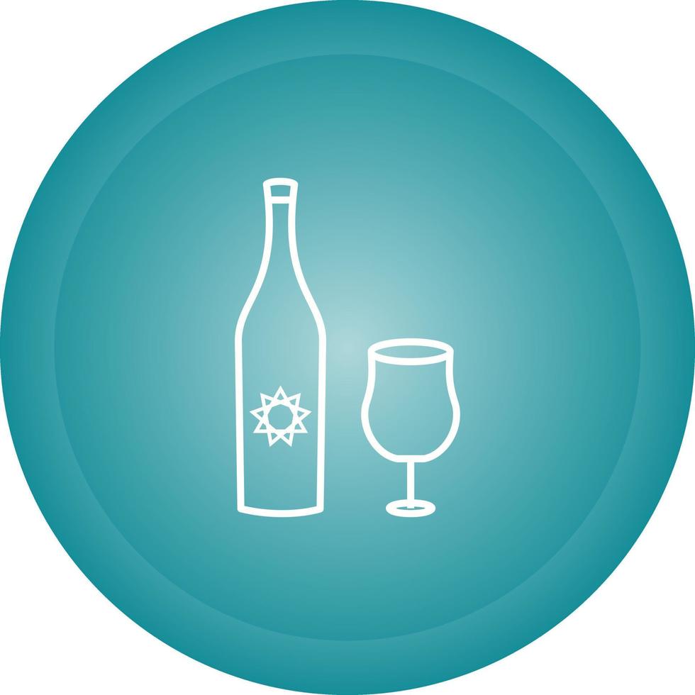 Goblet and Wine Vector Icon