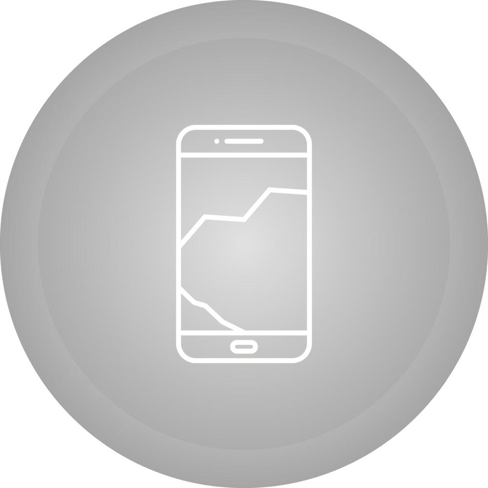 Broken Cell Phone Vector Icon