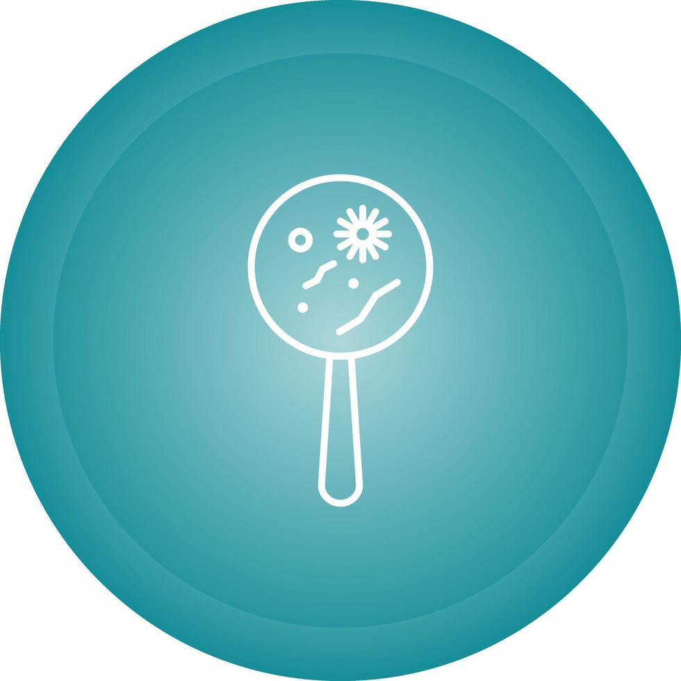 Magnified Bacteria Vector Icon