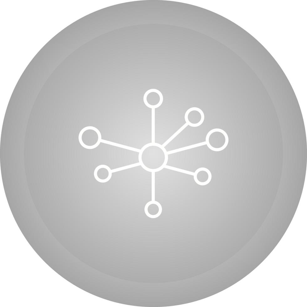 icono de vector de estructura molecular