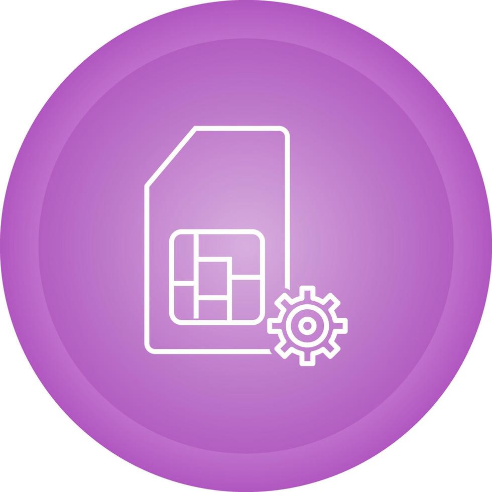 icono de vector de gestión de sim