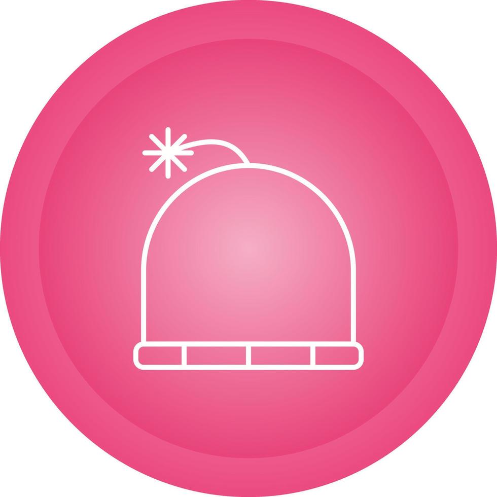 icono de vector de gorra de invierno