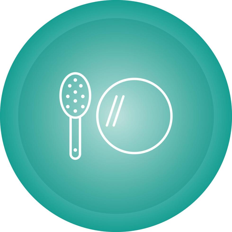 Brush and Mirror Vector Icon