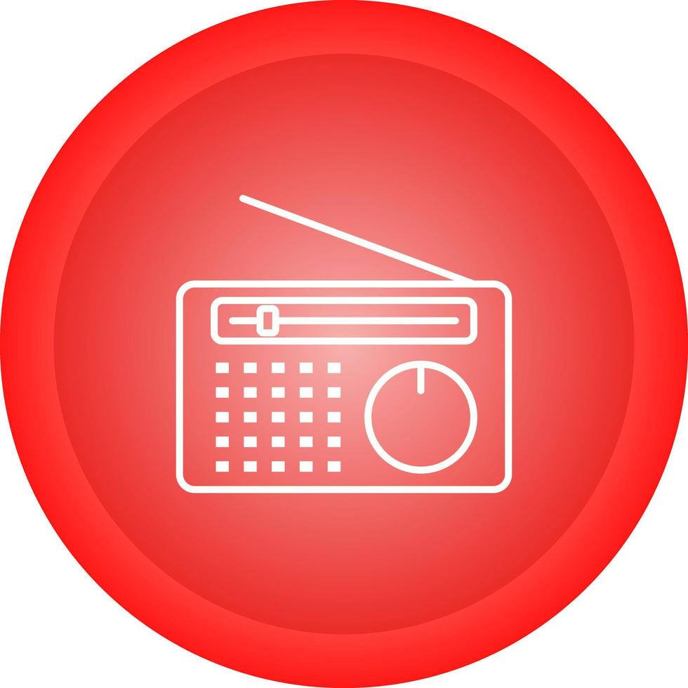 icono de vector de radio