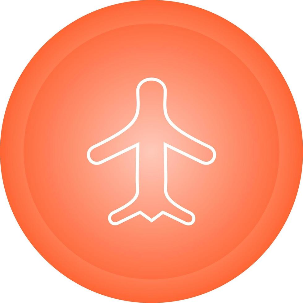 icono de vector de modo avión