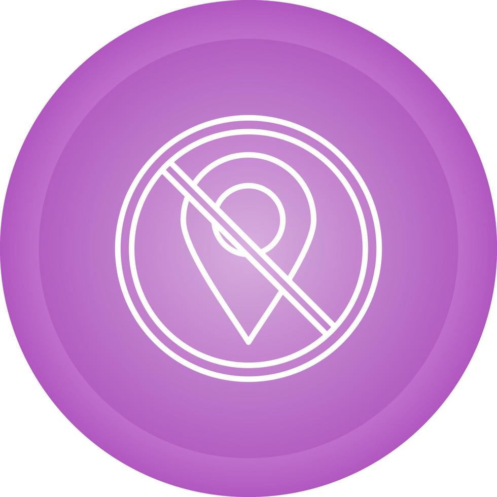 No Gps Vector Icon
