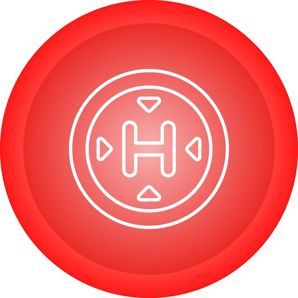 icono de vector de helipuerto