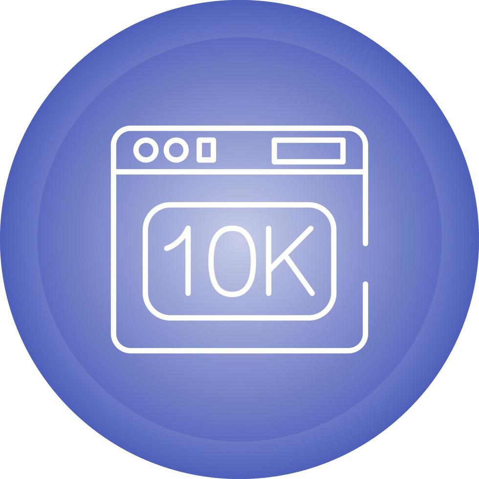 10k Vector Icon