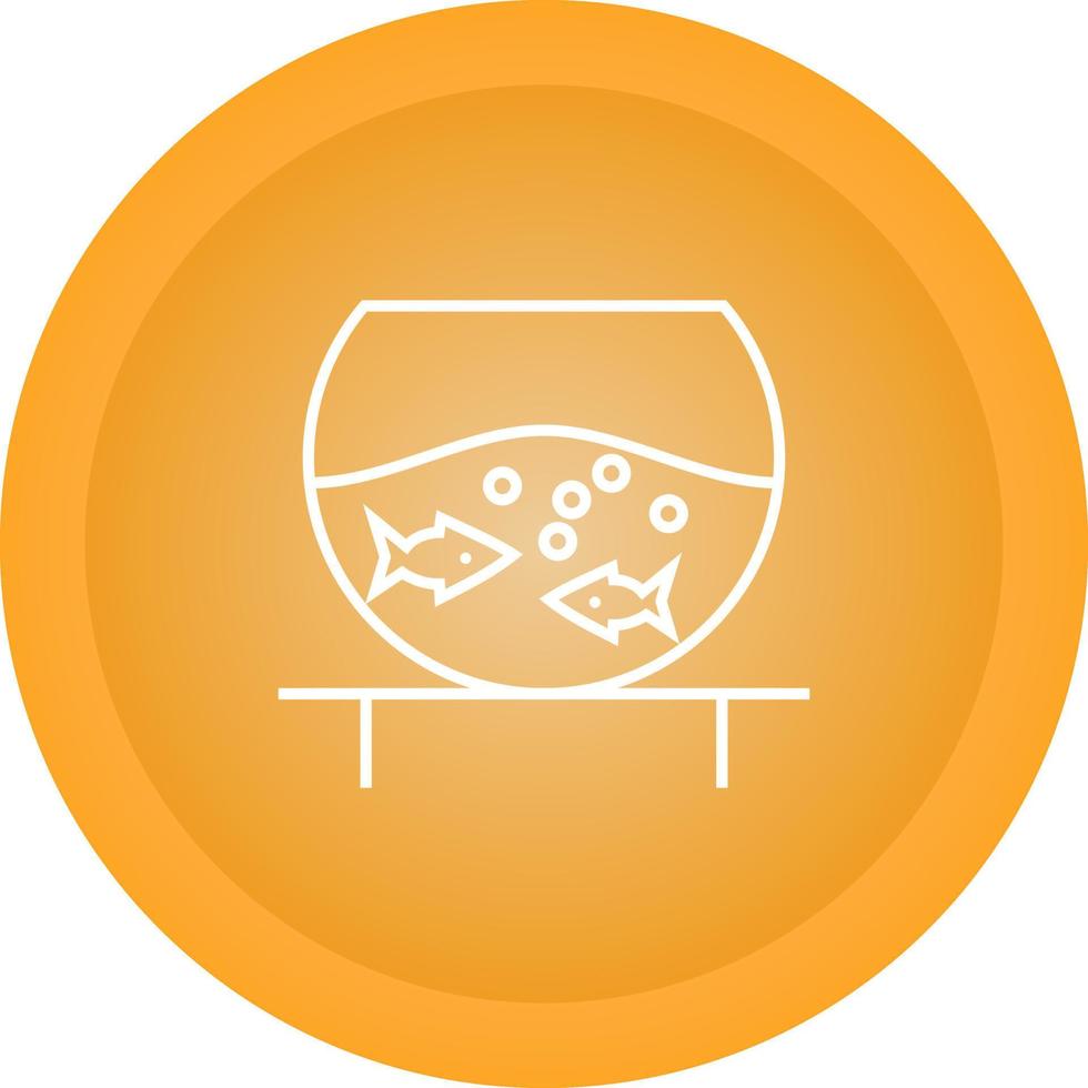 Fish Bowl Vector Icon