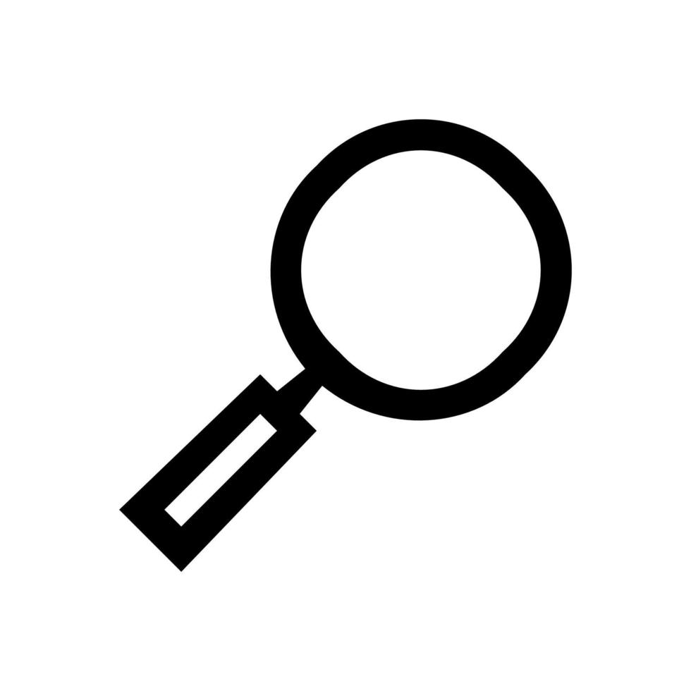 Vector magnifying glass  isolated on white background. Search icon