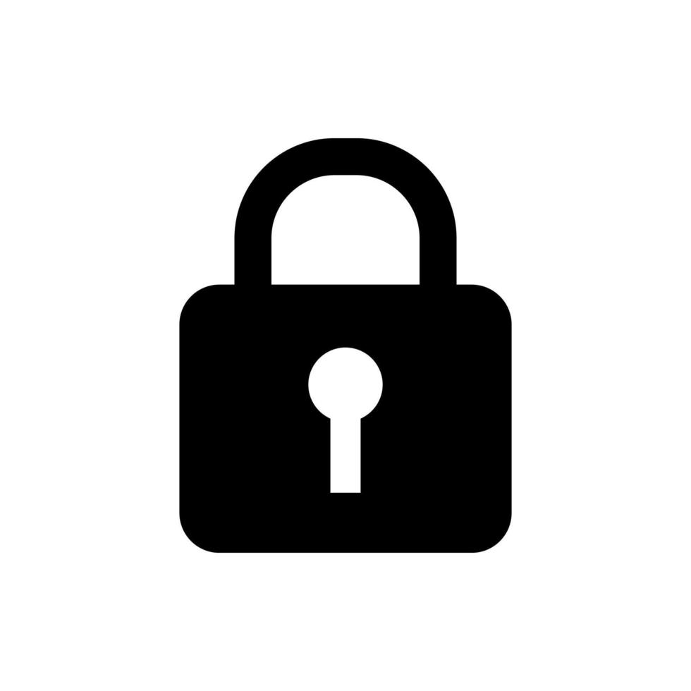 Lock icon vector