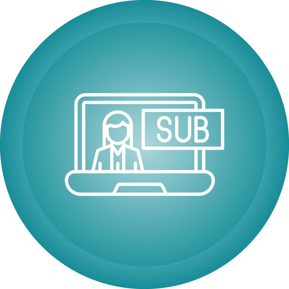 Subscriber Model Vector Icon