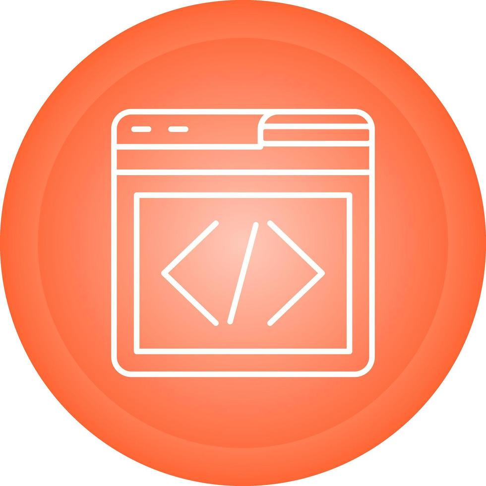 Web Programing Vector Icon