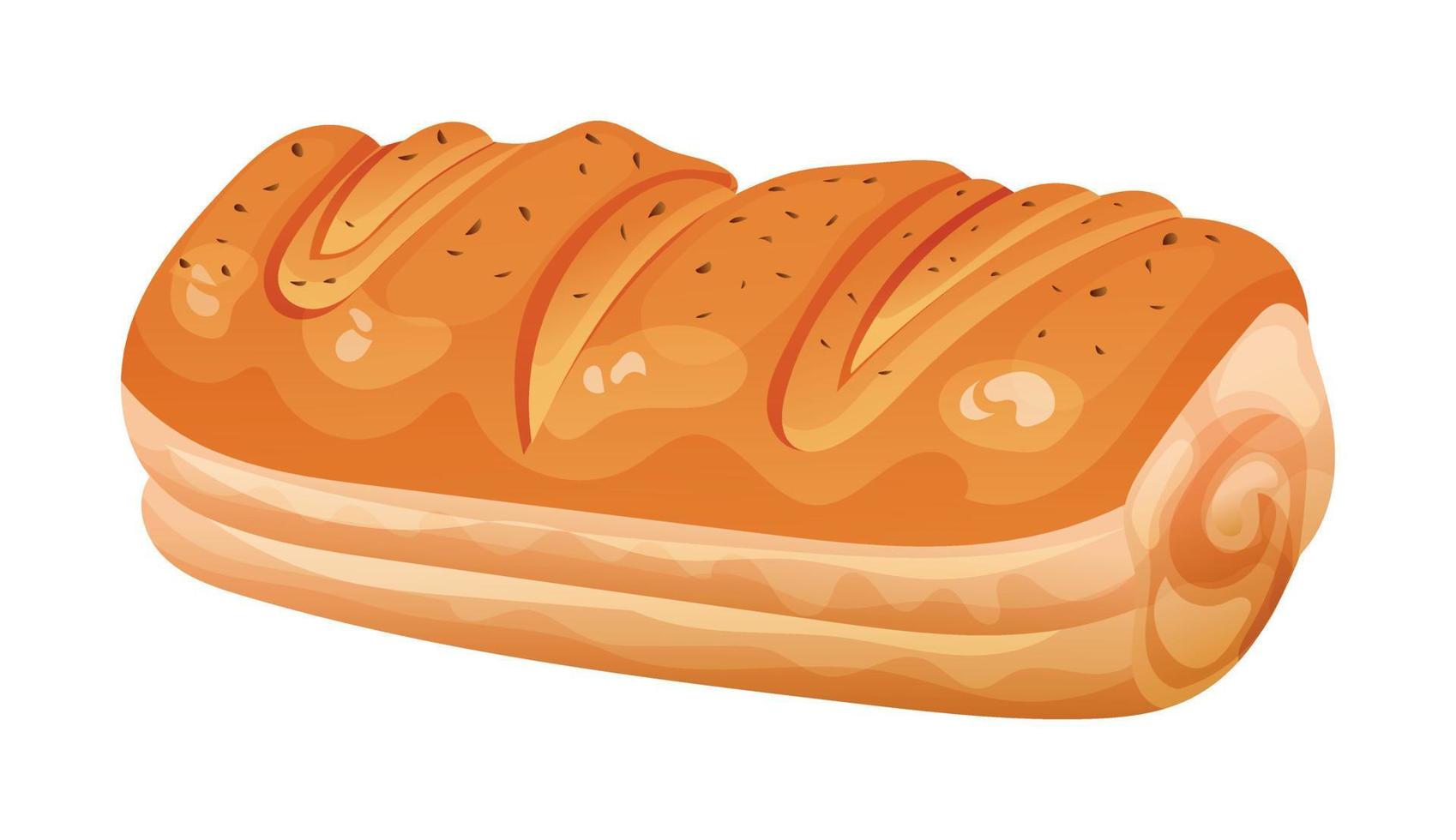 un pan vector ilustración aislado en blanco antecedentes