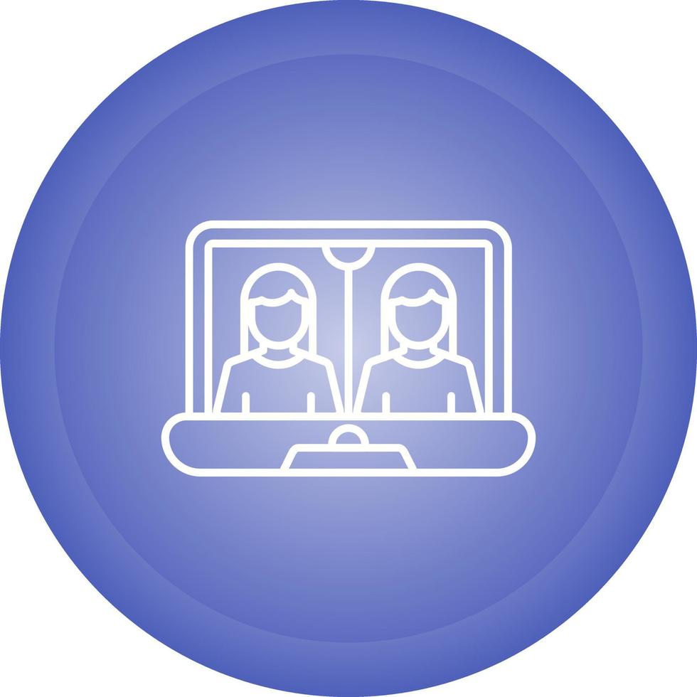 Online Meeting Vector Icon