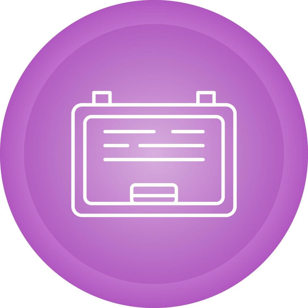 White Board Vector Icon