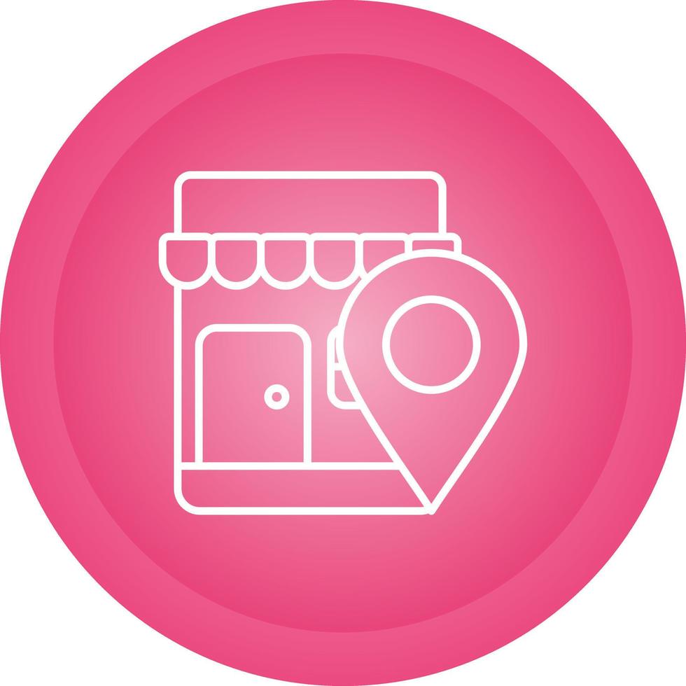 Shop Location Vector Icon