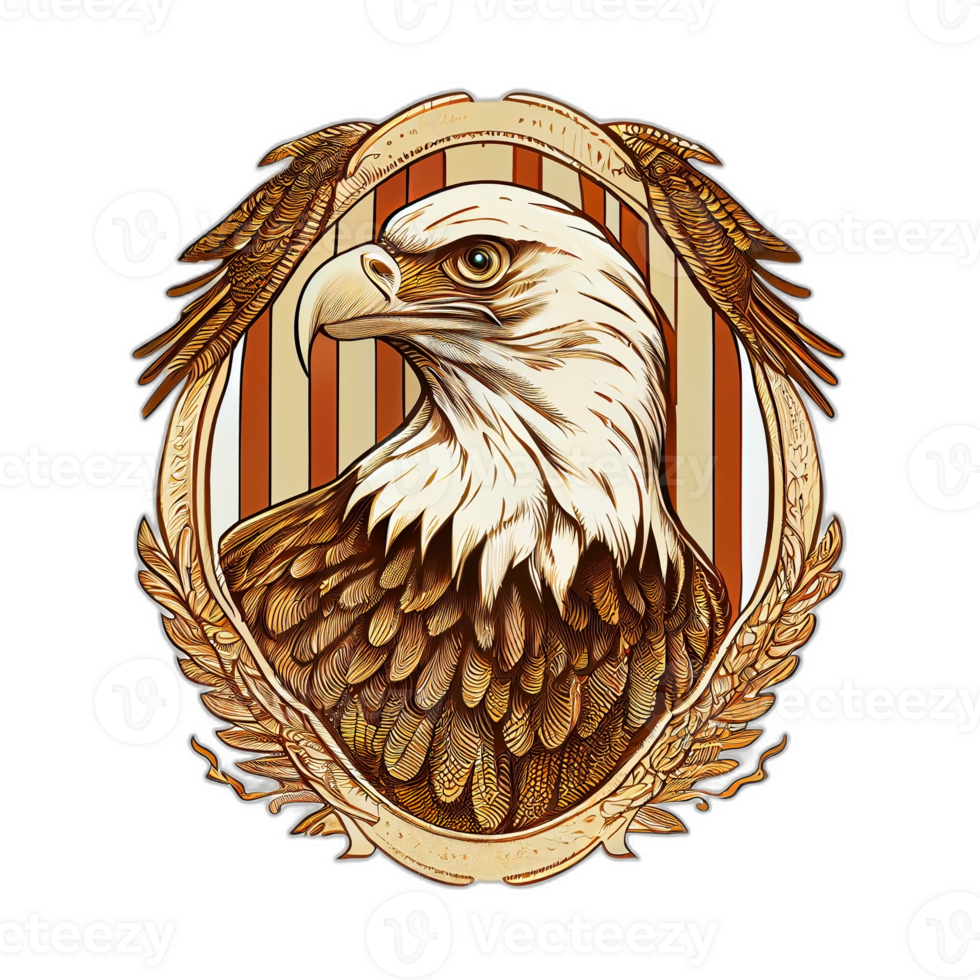 American patriotic eagle, illustration, artwork, patriot eagles, transparent background, t-shirt tshirt design, png