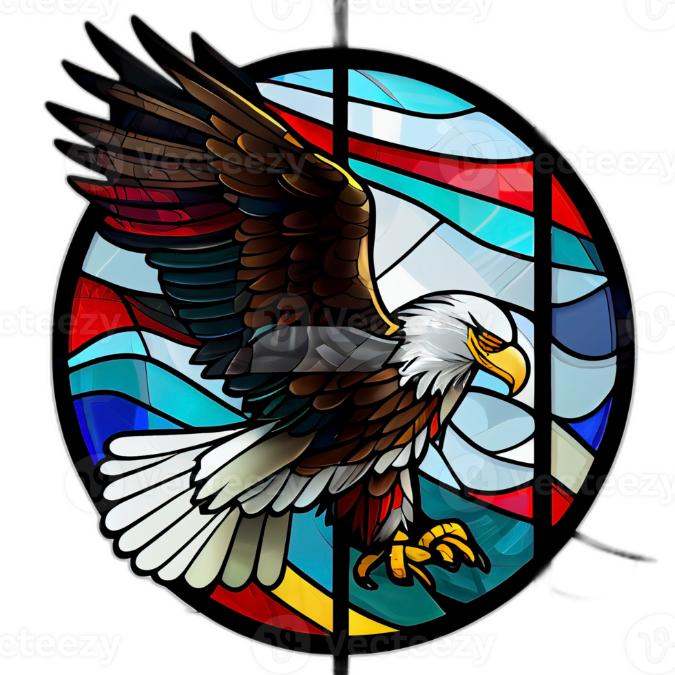 amerikanisch patriotisch Adler, Illustration, Kunstwerk, Patriot Adler, transparent Hintergrund, T-Shirt T-Shirt Design, ai generiert png