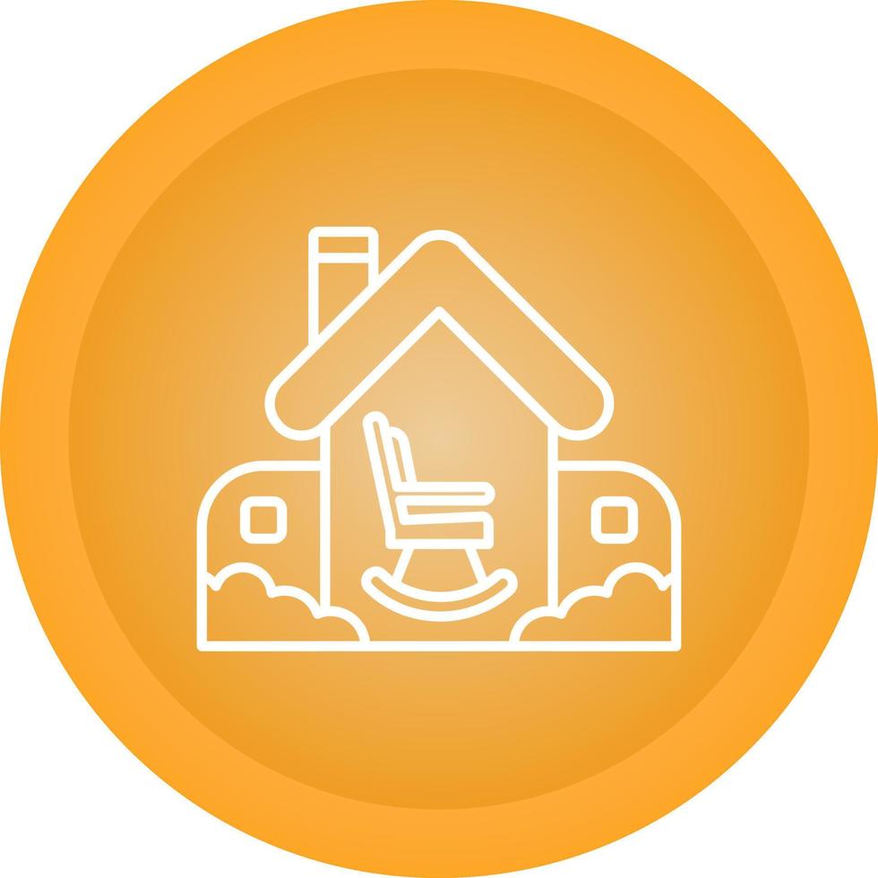 Retirement Home Vector Icon